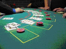 Blackjack table